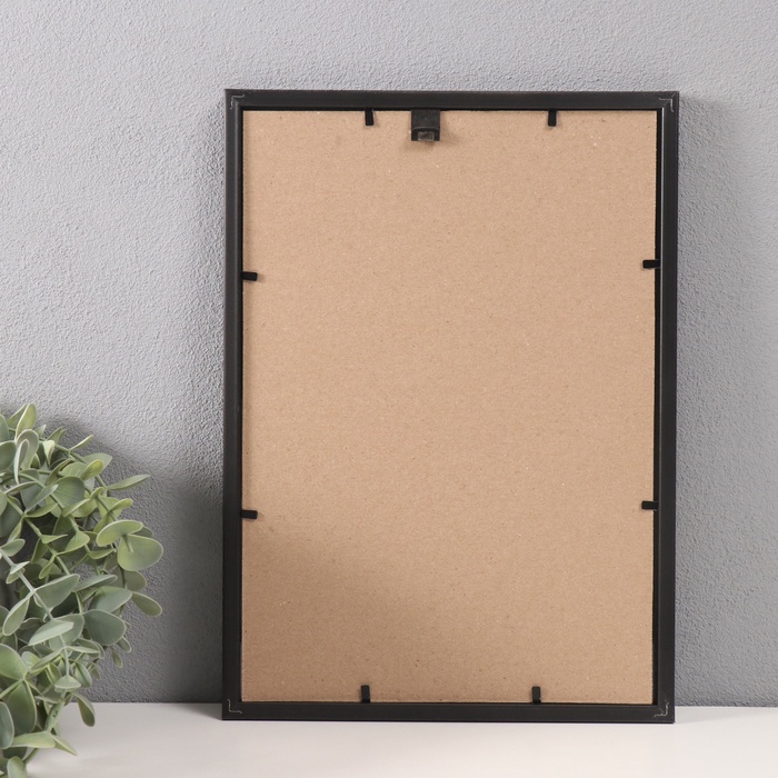 Фоторамка для фото 21×30 см Valeria, пластик, чёрный, (пластиковый экран)