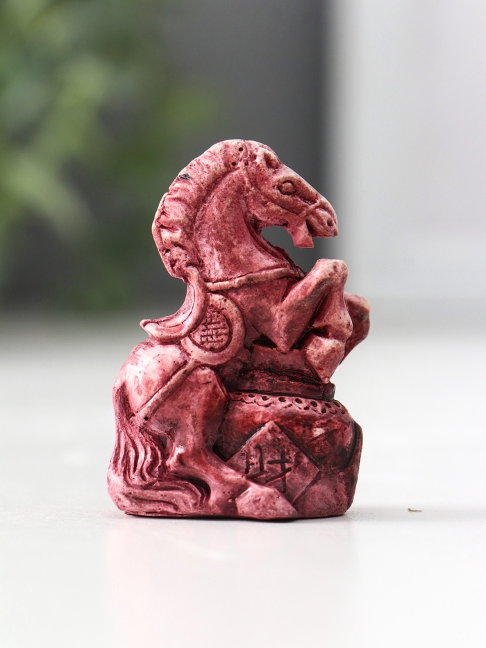 Фигурка «Лошадь на дыбах малая», 2×3×4.5 см, винный