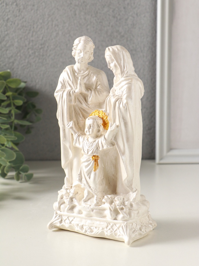 Фигурка гипс «Семья большая», 18×10×7 см, белый, с росписью