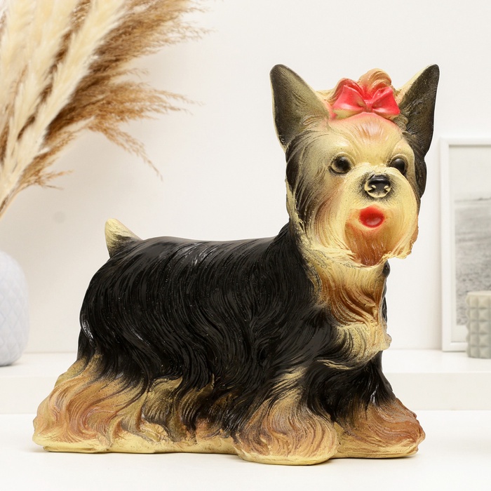 УЦЕНКА Копилка «Йоркширский терьер» стоя, 16×32×28 см