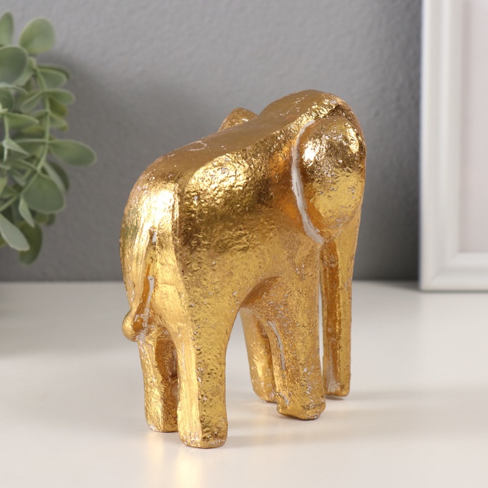 Фигурка полистоун «Абстракция. Золотой слон», 10.8×8.2×11.7 см
