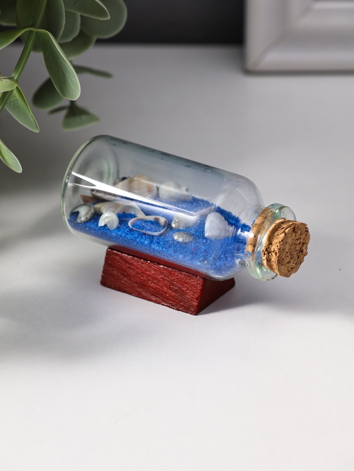 Фигурка «Сувенир в бутылке. Ракушки», 6×2.5×3.5 см, МИКС