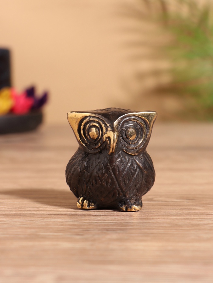 Сувенир «Сова», 4×4×5 см, бронза