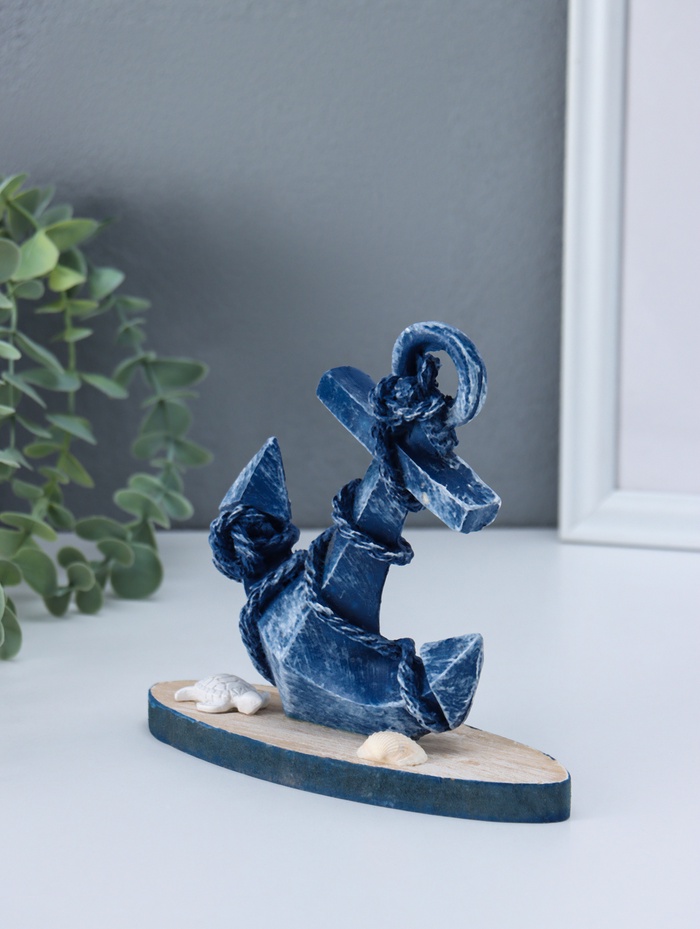 Фигурка интерьерная «Синий якорь», 6×17.2×15.5 см