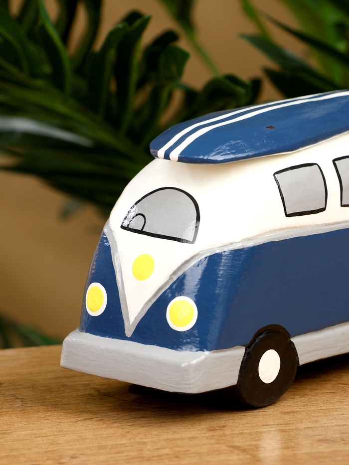 Сувенир «Микроавтобус», 17×6×9.5 см, дерево, синий
