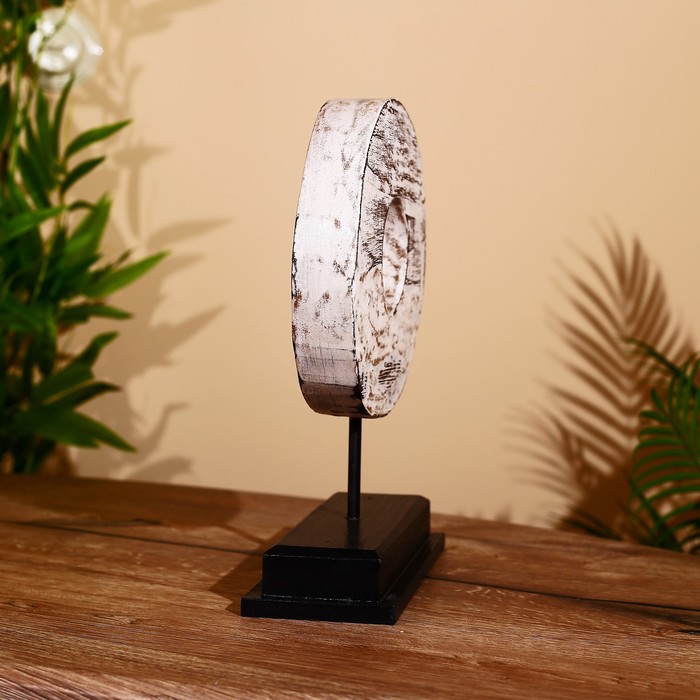 Декор «Кольцо», на подставке, 22×9×31 см, албезия