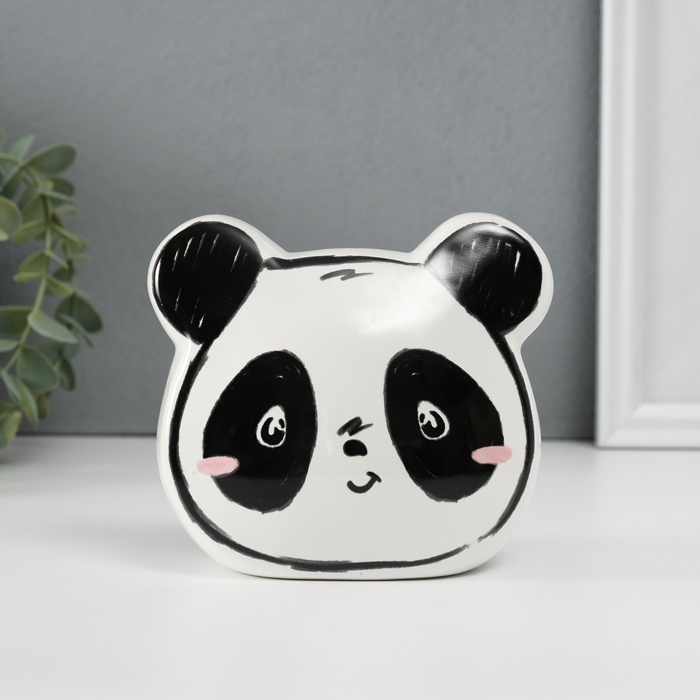 Копилка для денег «Пандочка», керамика, 8.8×13×11.8 см