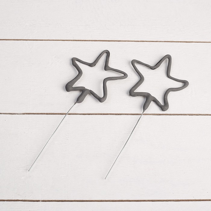 Бенгальские огни золотые «Звёздочка», 2 шт., 17 см, горение 30 сек.