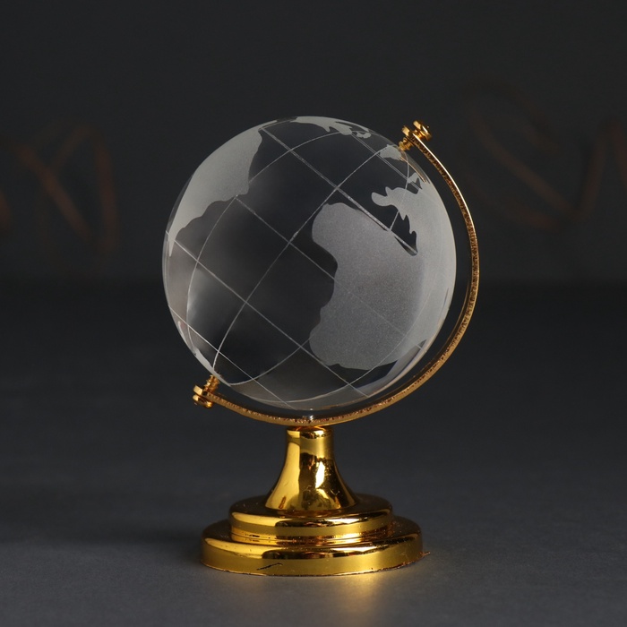 Фигурка стекло «Глобус», d=6 см