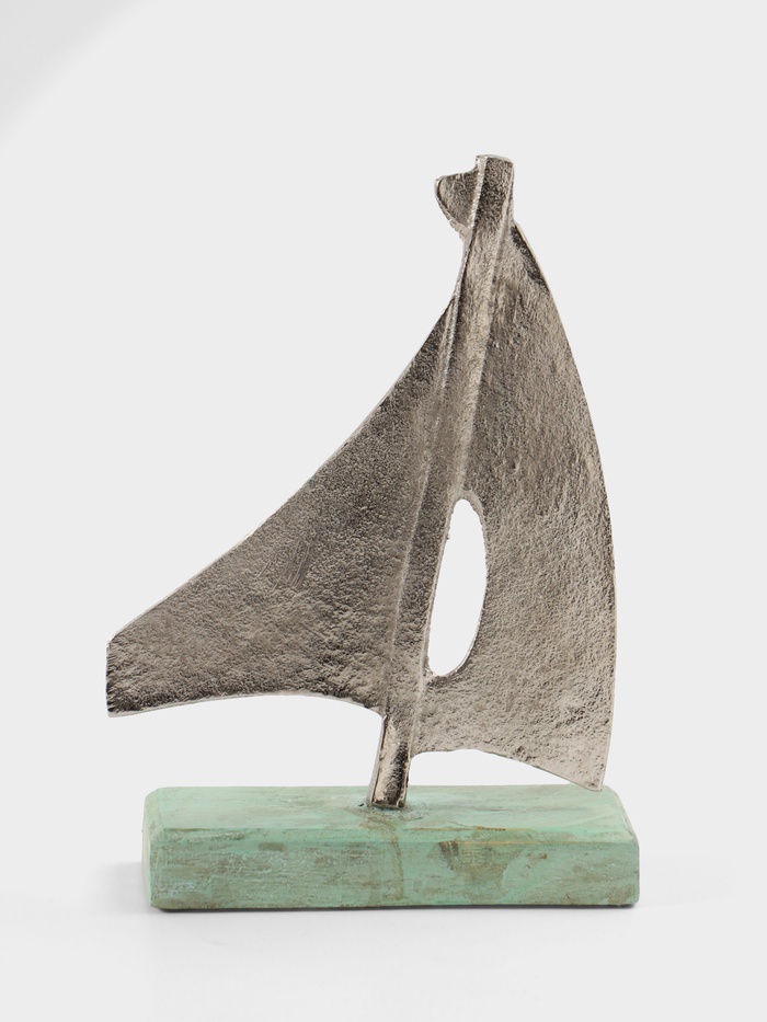 Сувенир «Парусник», 6×17×24 см, алюминий, дерево