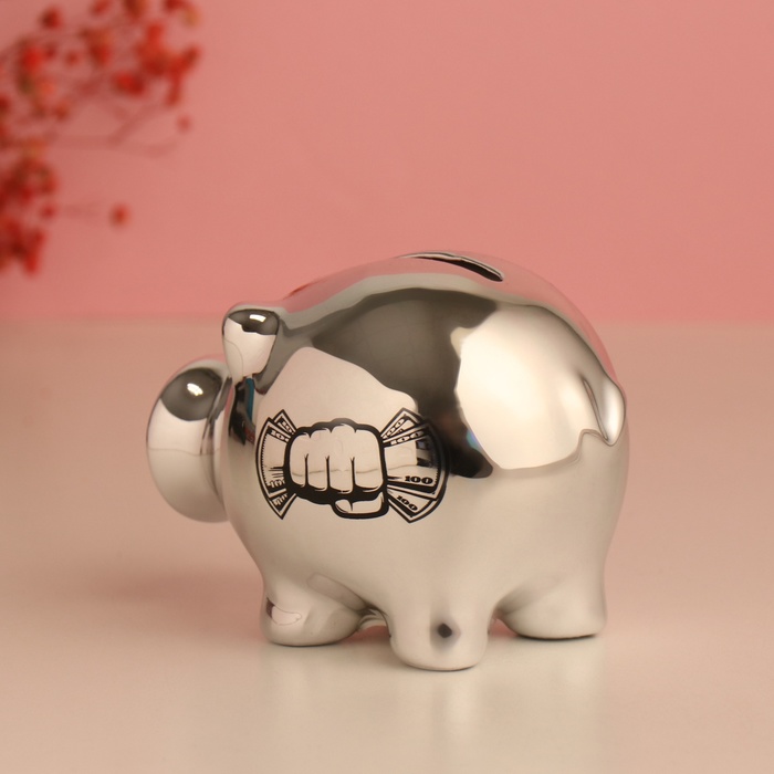 Копилка для денег «Свинтус банк», керамика, 11.3×8.9×9.5 см