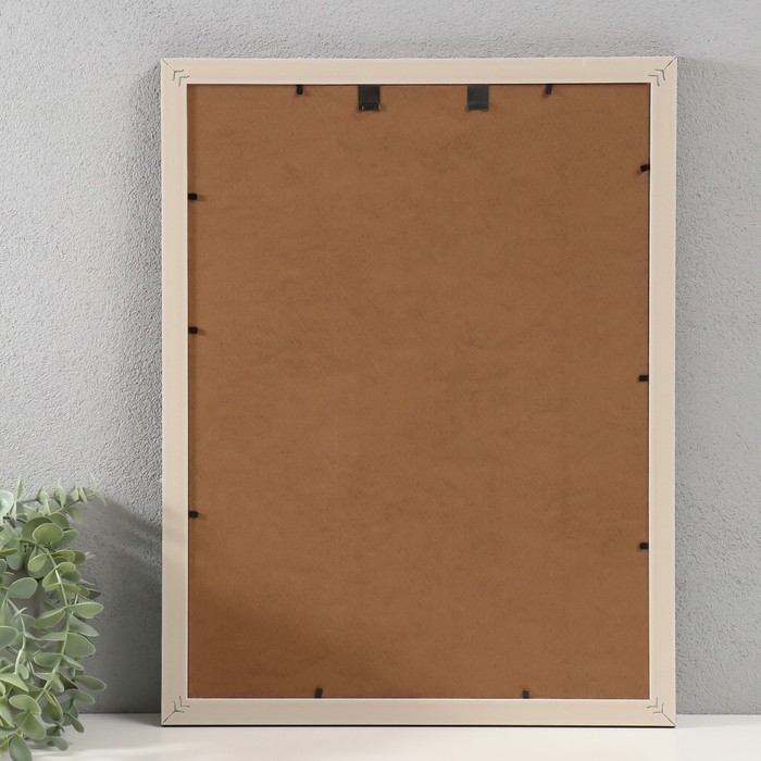 Фоторамка для фото 30×40 см «Лестница с ромбами», пластик, шоколад, 2×33×43 см