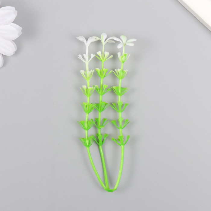 Искусственное растение для творчества «Белые цветки», набор 12 шт., 10 см