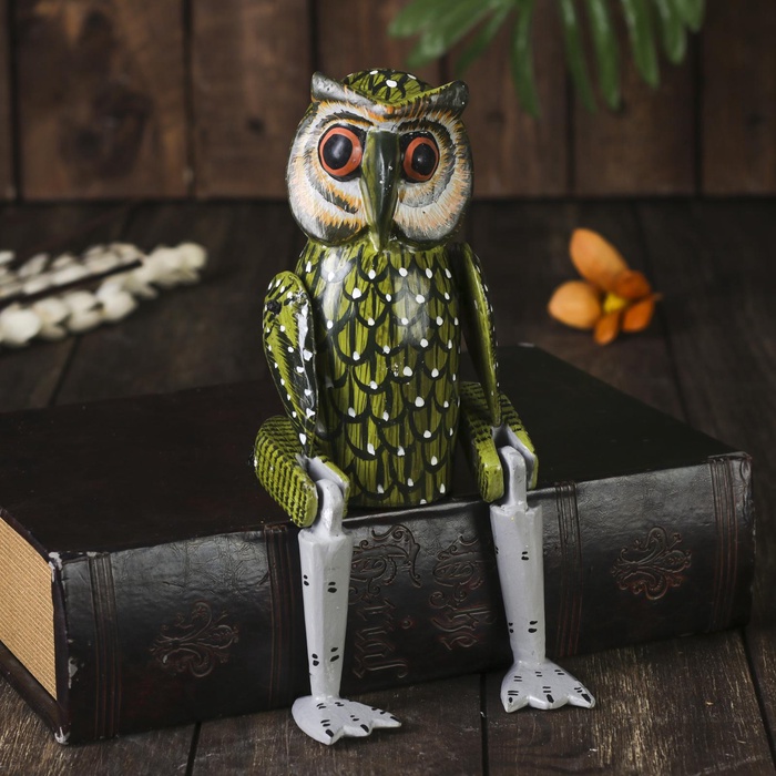 УЦЕНКА Сувенир «Сова», висячие лапки, 23 см, дерево