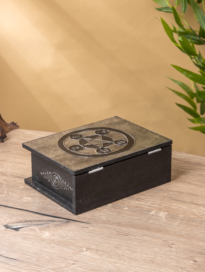 Шкатулка «Цветок жизни», 19×15×7 см, МДФ