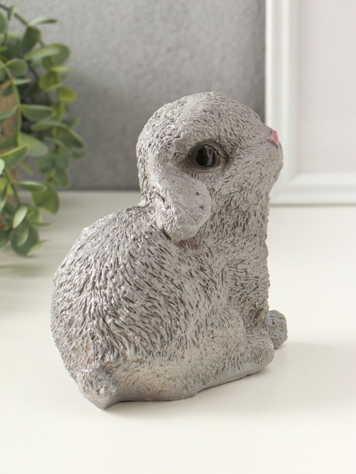 Копилка для денег «Серый зайка», гипс, 15 см