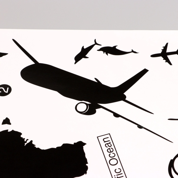 Интерьерная наклейка 3Д TAKE IT EASY «Карта мира», 90×60 см