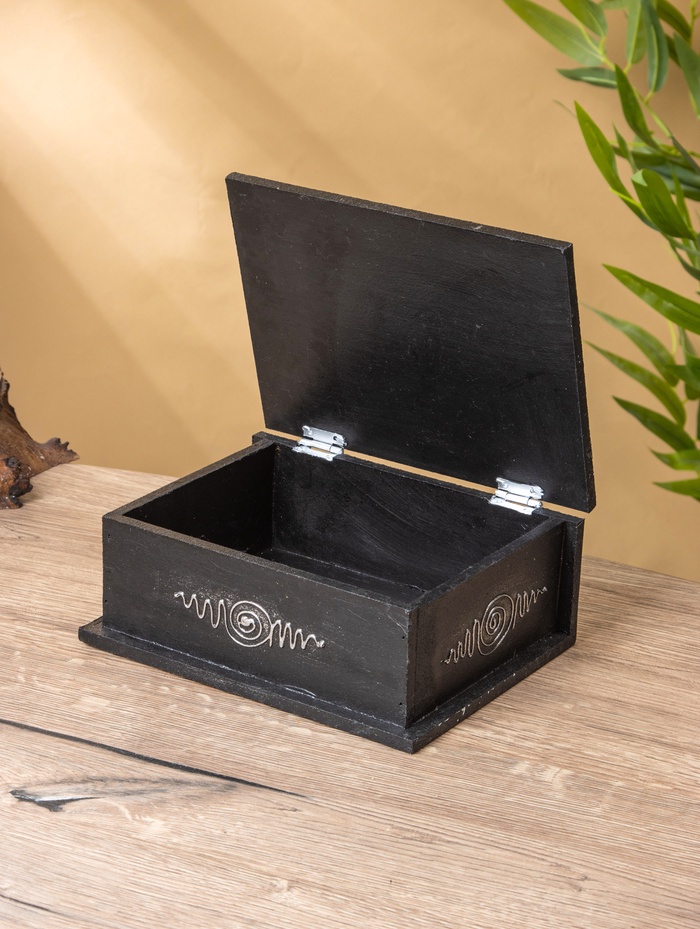 Шкатулка «Цветок жизни», 19×15×7 см, МДФ