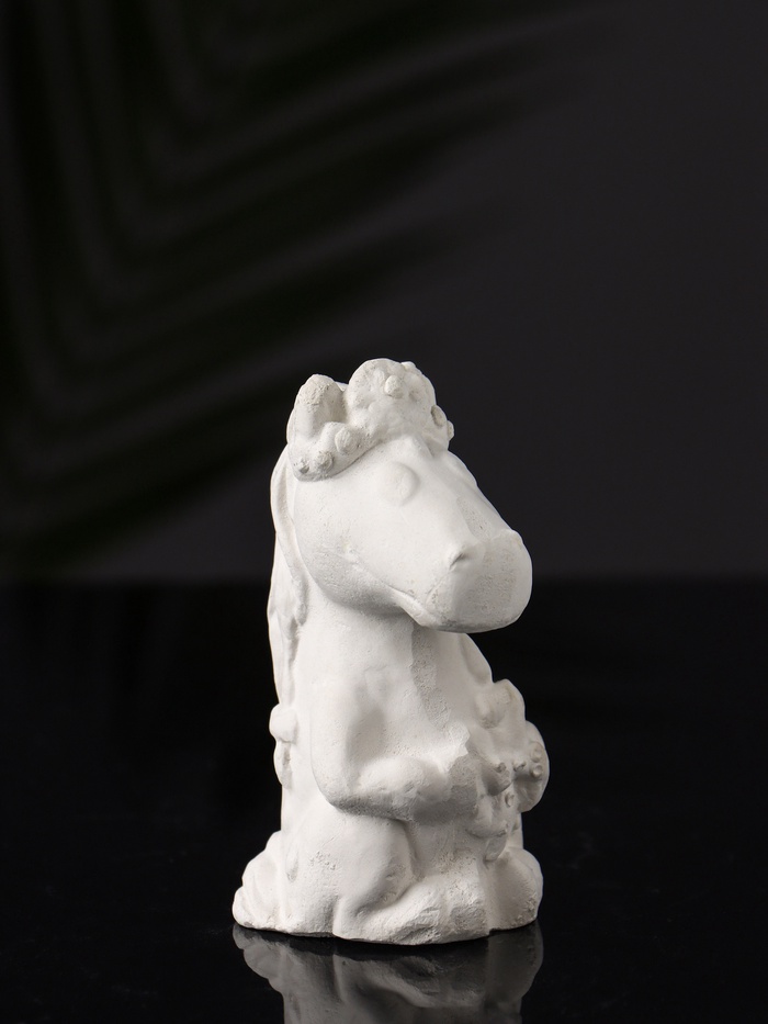 Фигурка для росписи «Лошадка с косой», гипс, 9×5×5 см
