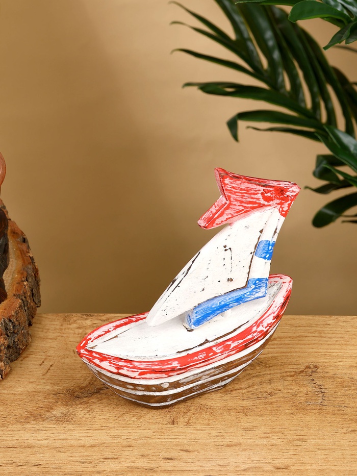 Сувенир «Кораблик», 14×5×14 см, дерево