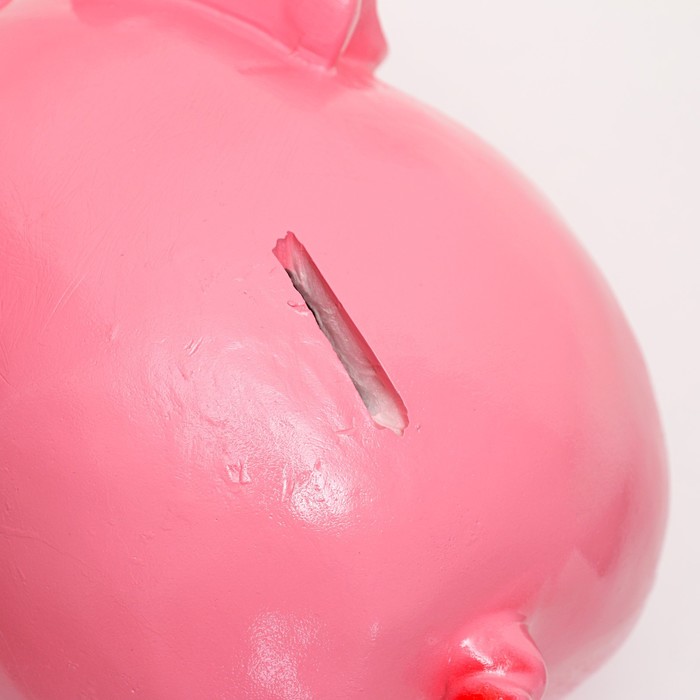 Копилка для денег «Свинка классика», гипс, 15×14 см