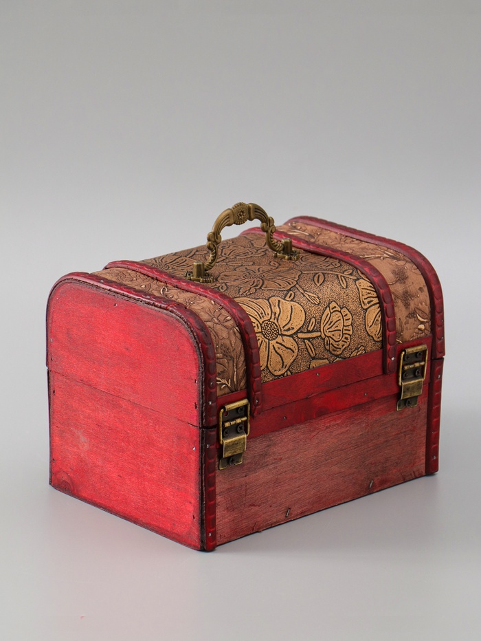 УЦЕНКА Шкатулка дерево «Цветение» 12.2×17.7×12.5 см