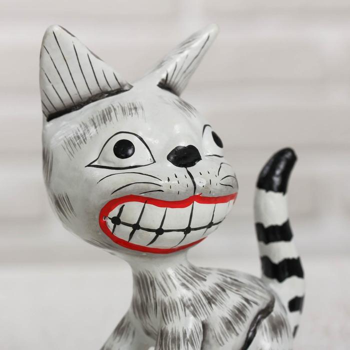 Сувенир «Кот улыбака», 9×5.5×11.5 см, дерево