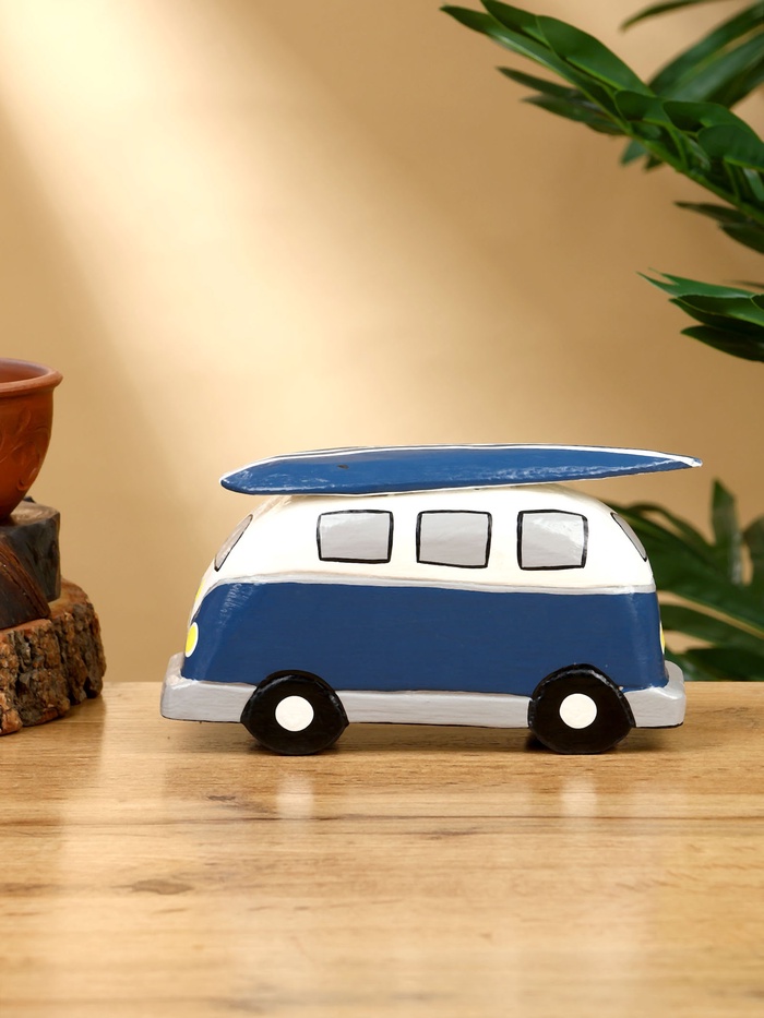 Сувенир «Микроавтобус», 17×6×9.5 см, дерево, синий