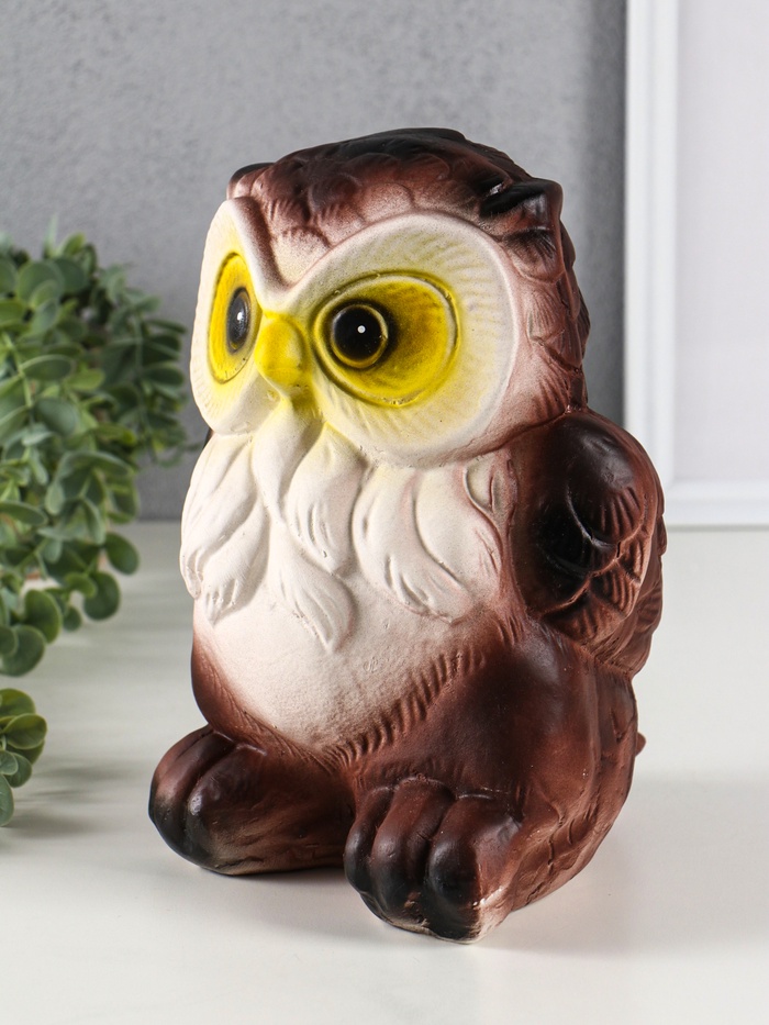 Копилка для денег «Сова Соня», гипс, 18×17.5×24 см