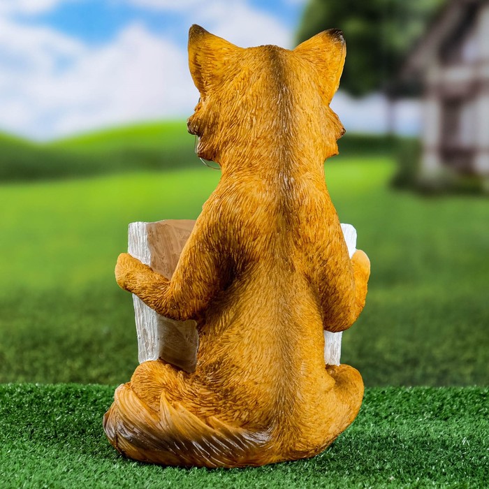 Фигура гипс «Лиса с книгой», 30×19×17 см