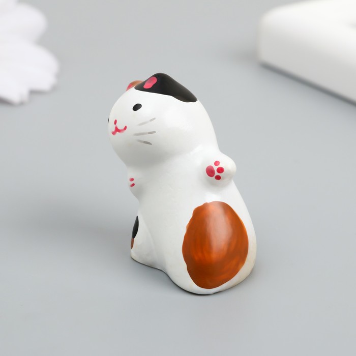 Фигурка полистоун «Котик в наклоне», 4×2.5×4 см