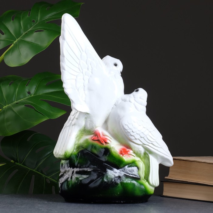 Копилка для денег «Два голубя», гипс, 37 см