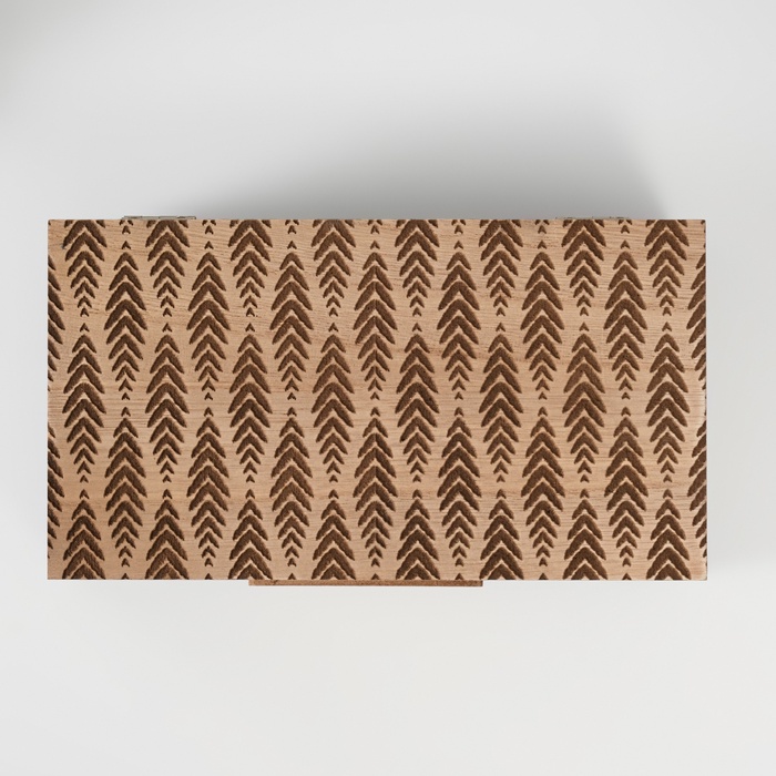 Шкатулка для украшений «Релакс и наслаждение», дерево, 12×22×6.5 см