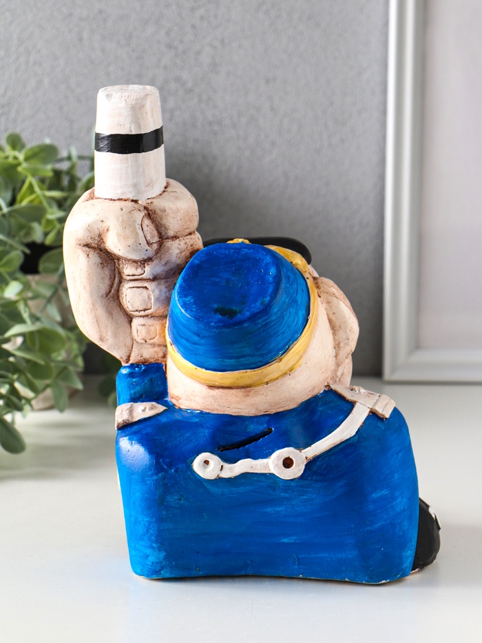 Копилка для денег «Добрый гаишник», гипс, 22.5×18×15 см