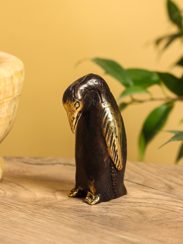 Сувенир «Пингвин», 5×4×7 см, бронза