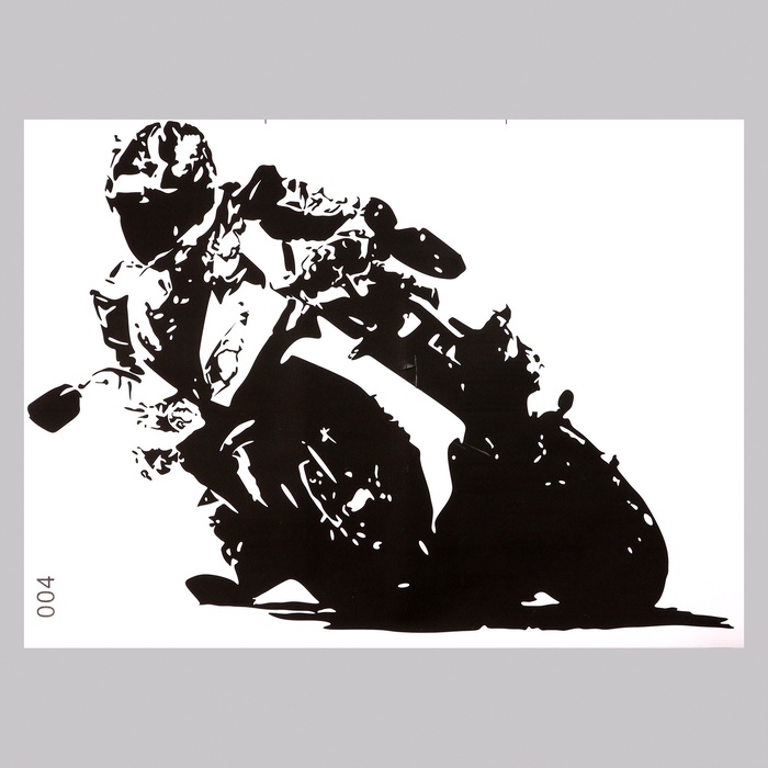 Интерьерная наклейка 3Д TAKE IT EASY «Мото», 81×58 см