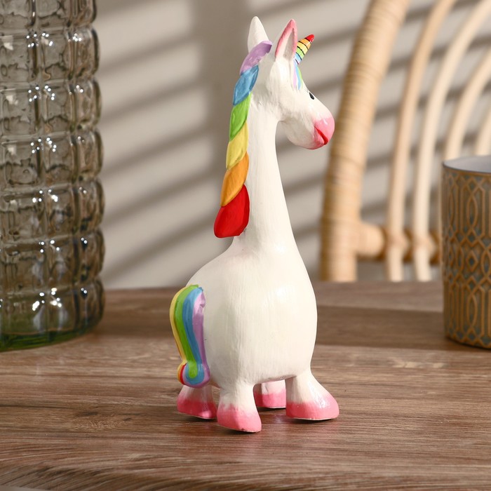 Сувенир «Единорог», 8×19×6 см, дерево