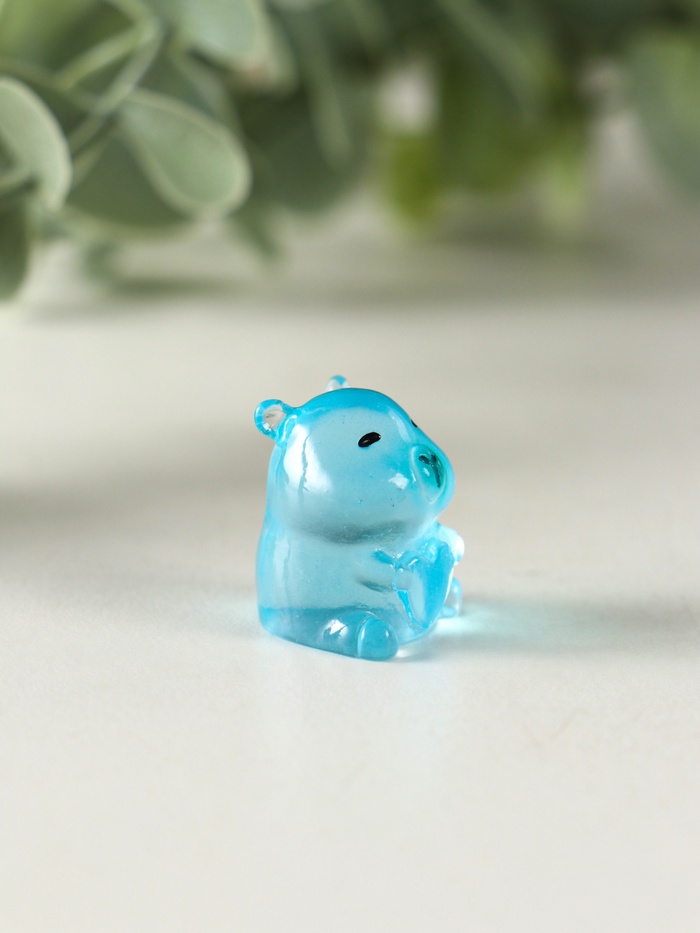 Набор фигурок флуоресцентные «Капибары», 6 шт., полистоун, 1.7×2 см