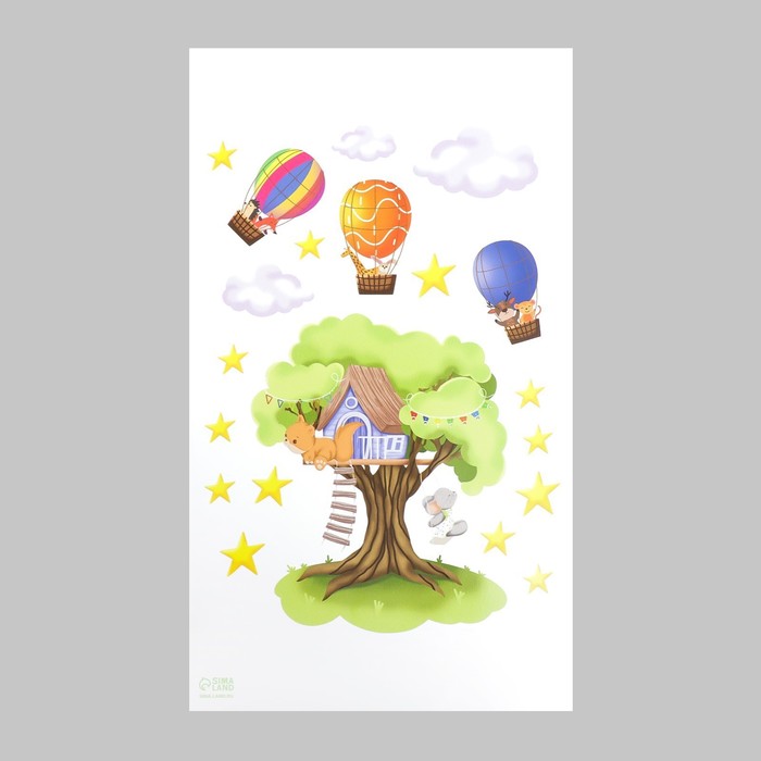 Интерьерная наклейка «Домик на дереве», 30×50 см