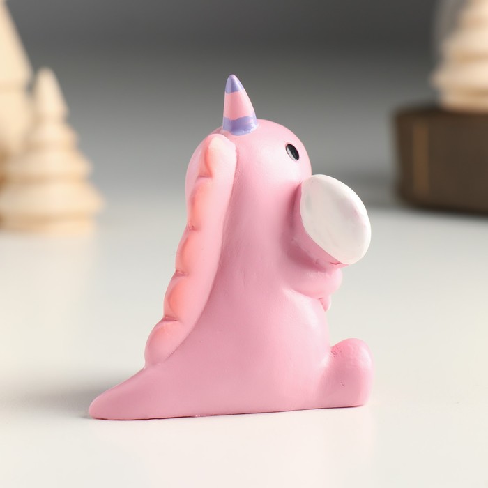 Фигурка полистоун «Дино-единорог: сладкоежка», 5×5×7 см, МИКС