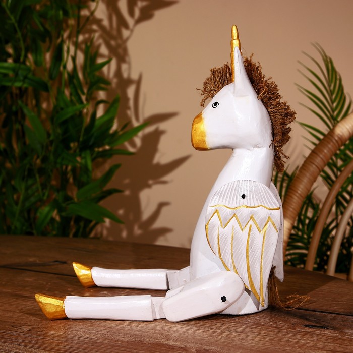 Сувенир «Единорог» висячие лапки, дерево 50 см