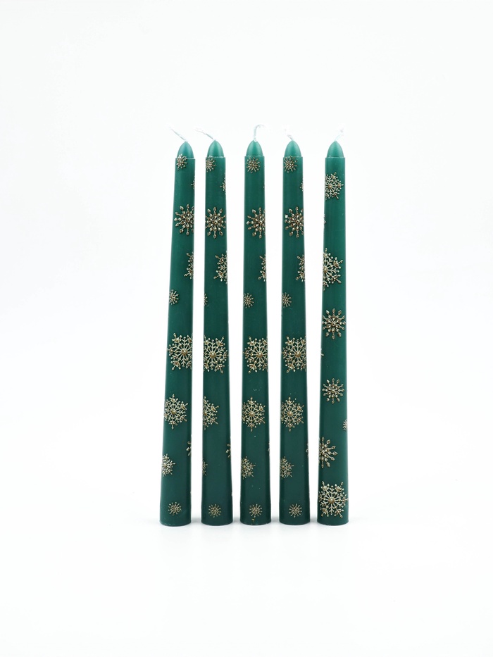 Свечи новогодние набор 5 шт. «Исполнения всех желаний», античные