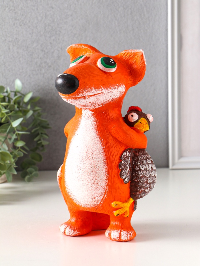 Копилка для денег «Хитрый лис», гипс, 25×13.5×13.5 см