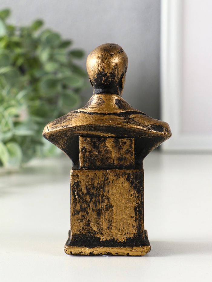 Бюст «Дзержинского Ф.Э.», фигурка гипс, 12×7.5×4.5 см