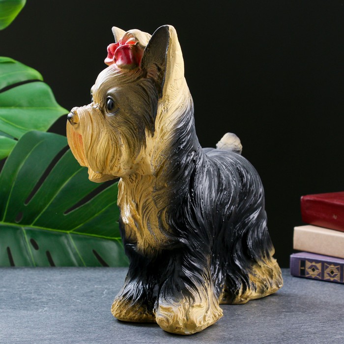 Копилка для денег «Йоркширский терьер», гипс, 16×32×28 см