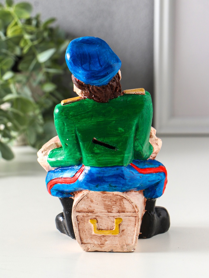 Копилка для денег «Казак гармонист», гипс, 17.5×11×10.5 см