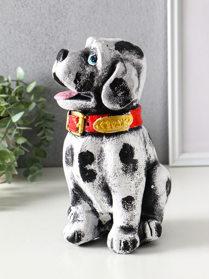 Копилка для денег «Собака Далматинец», гипс, 24.5×16×13 см