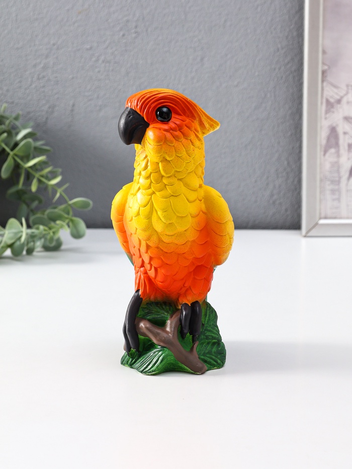 Копилка для денег «Попугай», гипс, цветной, 21×8.5×9.5 см
