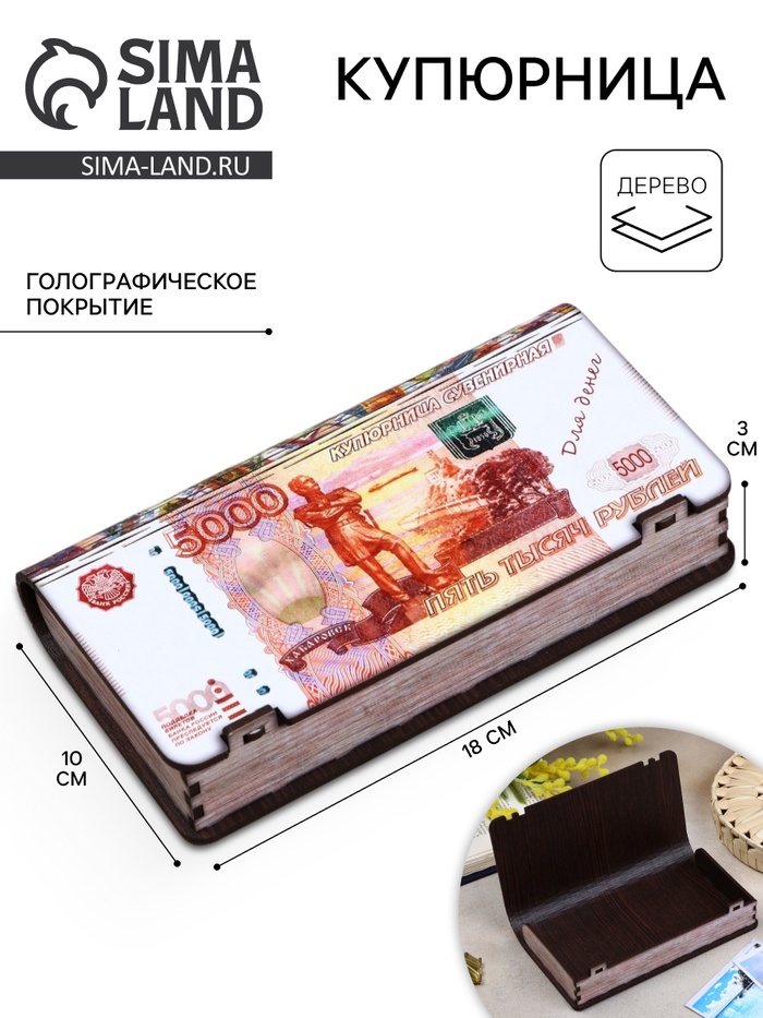 Купюрница «5000 рублей», 18×10×3 см