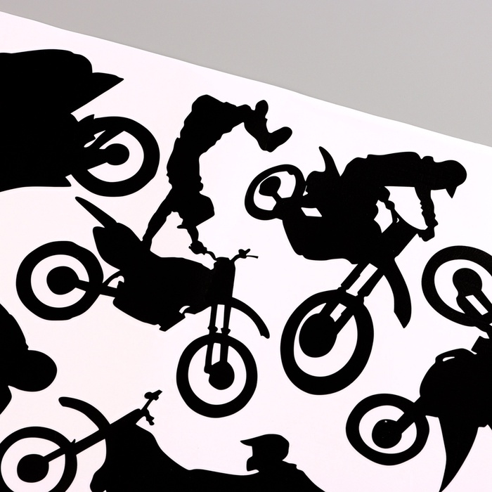 Интерьерная наклейка 3Д TAKE IT EASY «Мотоспорт», 57×38 см